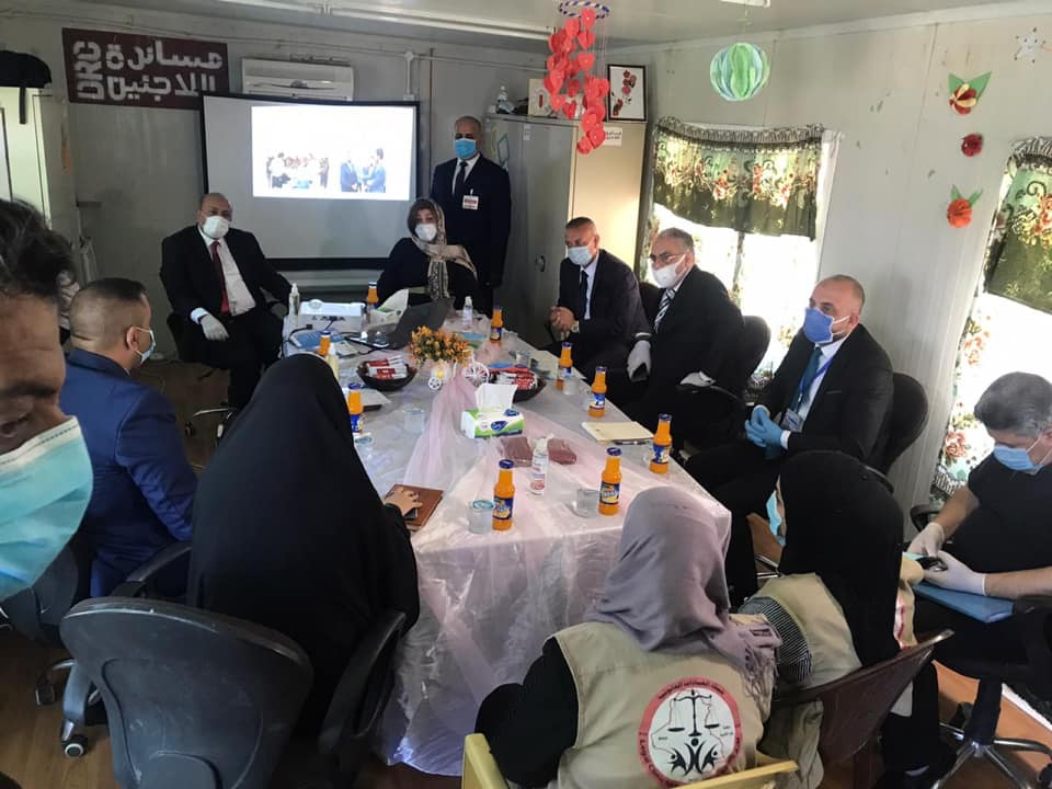 The presence of Her Excellency the Minister of Immigration and Displacement Mrs. Evan Faeq to Karbala Governorate