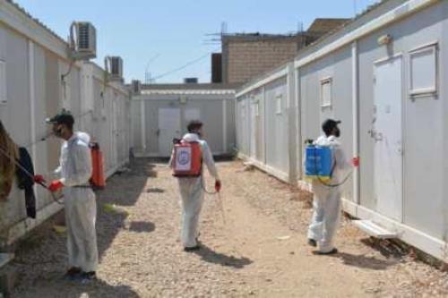 حملة تعفير مخيم ابا ذر الغفاري في كربلاء